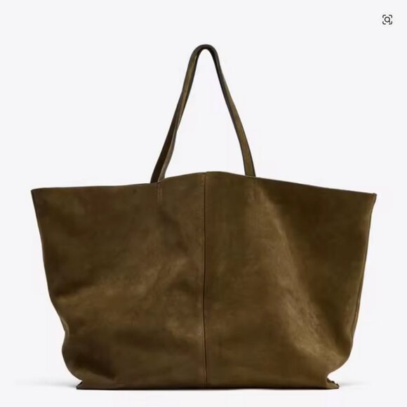 New Trending Large Faux Suede Tote Bag - Picture 7 of 13